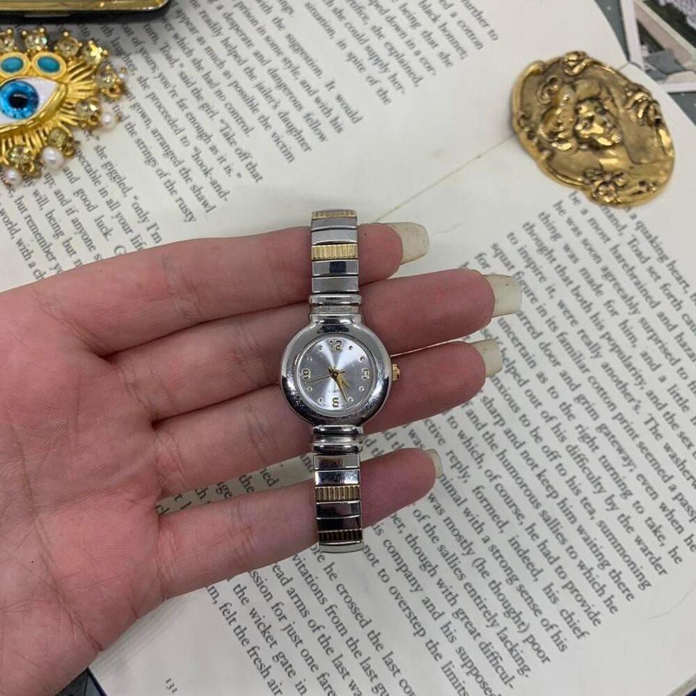 Vintage Gold and Silver Tone Dainty Women's Watch